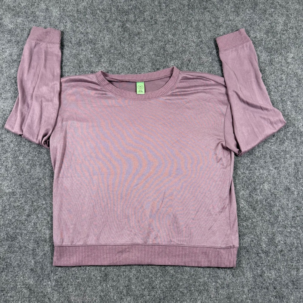 Honeydew Crewneck XXL Purple Polyester Spandex Blend Long Sleeve Sweater Women's